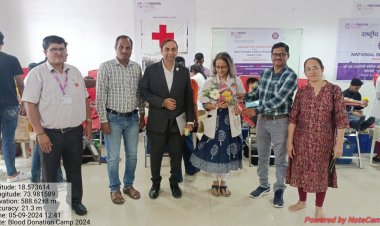 जीएच रायसोनी कॉलेज पुणे रक्तदान शिबिरात 145 विद्यार्थ्यांचे रक्तदान